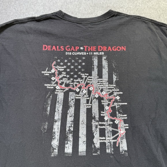 Deals Gap Ride The Dragon T-Shirt Long Sleeve 2XL,l - Picture 7 of 7